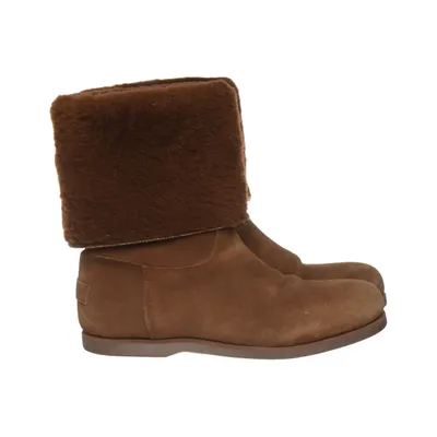 Ankle boots (Brown) from Shabbies Leather, Wool