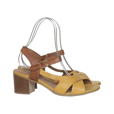 Sandales à talons hauts (Jaune, Marron) de Remonte Cuir
