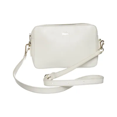 Shoulder-bag (White) from Lacoste Leather, Polyamide, Viscose