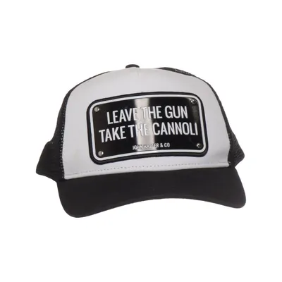 Trucker cap (Leave The Gun Take The Cannoli) fra John Hatter & Co Bomuld, Polyester