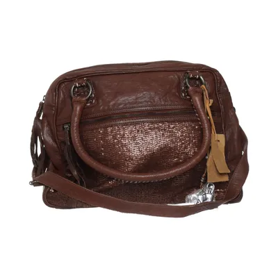 Shoulder-bag (Brown) from Anokhi Cotton, Leather