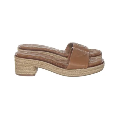 Espadrilles (Bruin) van Tory Burch Leer
