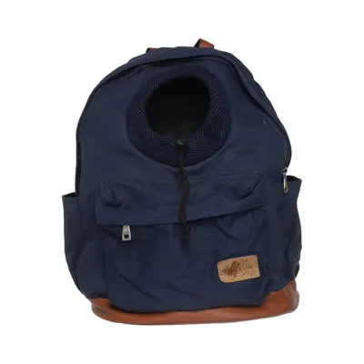 Hondentas (Blauw, Bruin) van Pet Love Denim Katoen