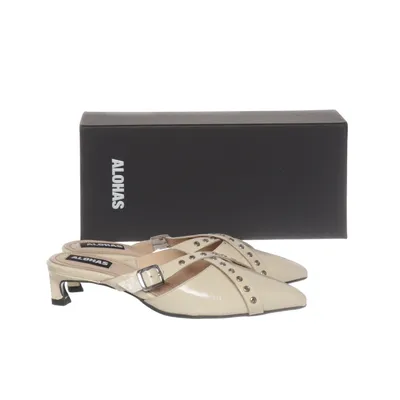 Mules (Beige) fra Alohas Læder