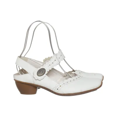 High heel sandals (White) from Pedag Leather