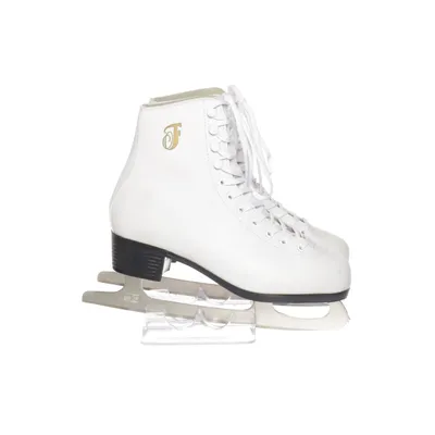 Figure skating skates (White) Faux leather