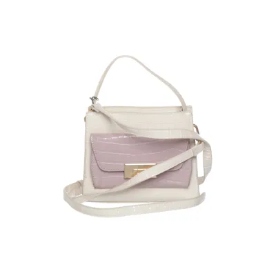 Sac à main (Beige, Rose) de Glitter Polyester, Polyuréthane
