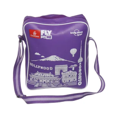 Skuldertaske (Lilla, Hvid, Rød) fra Lonely Planet Polyester