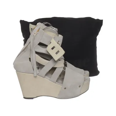 Chaussure compensées (Gris) de Acne Cuir