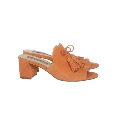 Mules (Orange) von Karl Lagerfeld Wildleder