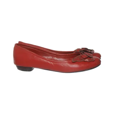Ballet flats (Red) from Stylesnob Leather