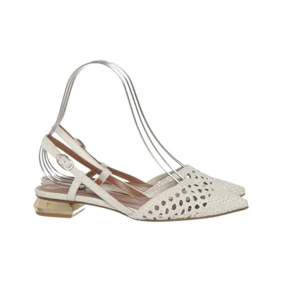 Sandals (White, Brown) from Martinez Leather