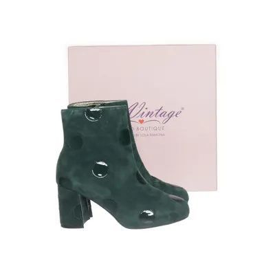 Heeled boots (Green) from Top Vintage Leather