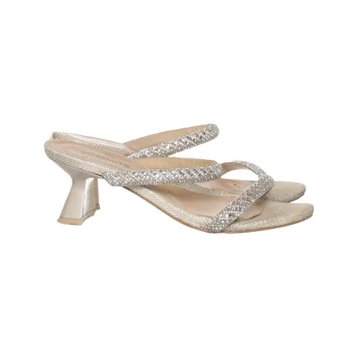 Mules (Beige, Silber) von Som Mits Leder