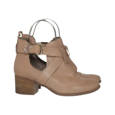 Ankle boots (Beige) from Lino Moda Leather