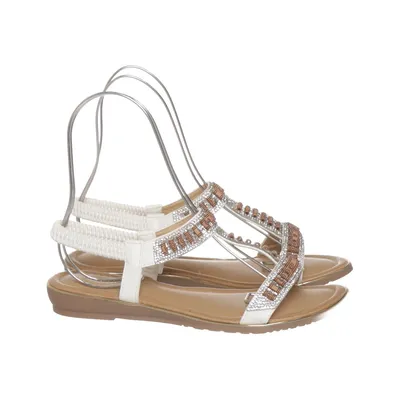 Sandals (White, Brown) from Tulipano