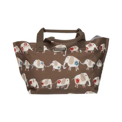 Canvas bag (Brown, Multicolored) from Jim Thompson