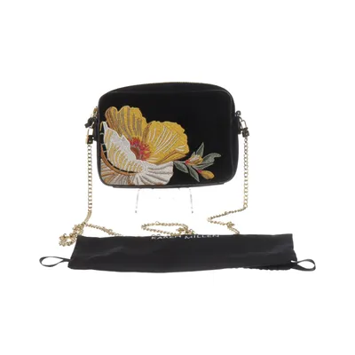Shoulder-bag (Black, Multicolored) from Karen Millen Cotton, Leather