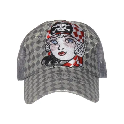 Trucker cap (Grå, Flerfarvet) fra Ed Hardy Bomuld, Polyamid