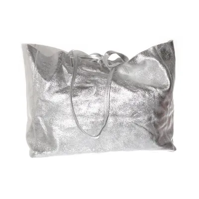 Sac à main (Argent) de Borse in Pelle Cuir