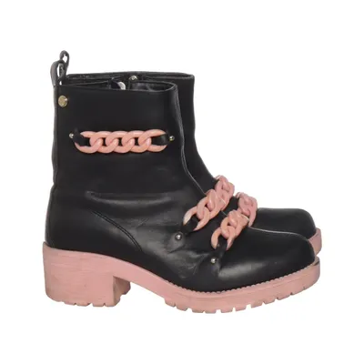 Enkellaarzen (Zwart, Roze) van Love Moschino