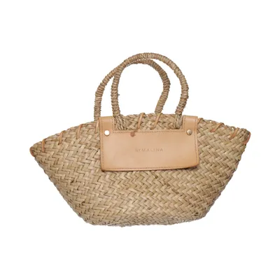 Strandtaske (Beige) fra By Malina Læder