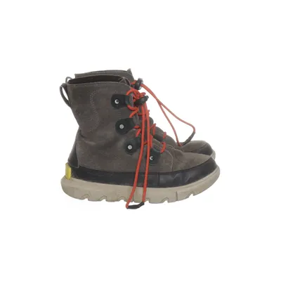 Bottes à lacets (Gris, Rouge) de Sorel Fausse fourrure, Cuir