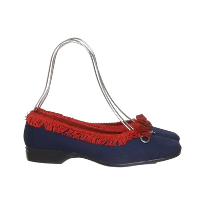 Ballerines (Bleu, Rouge) de Rohde Cuir
