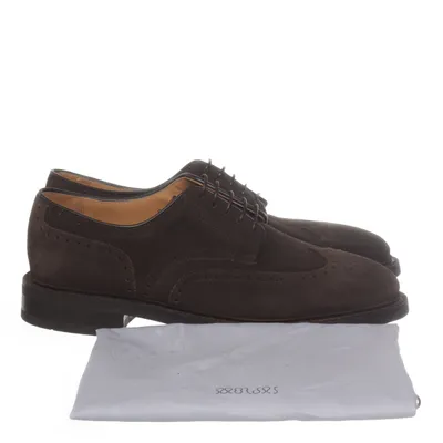 Brogue (Derby) van Morjas Leer, Suède