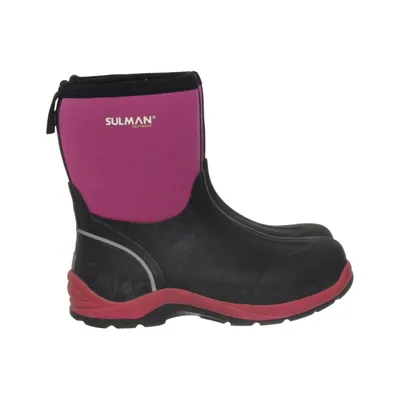 Regenlaarzen (Zwart, Roze) van Sulman