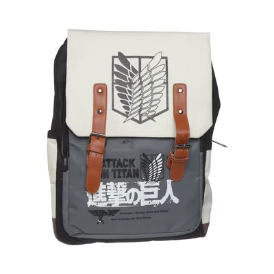 Rygsæk (Sort, Grå, Beige) fra Attack on Titan