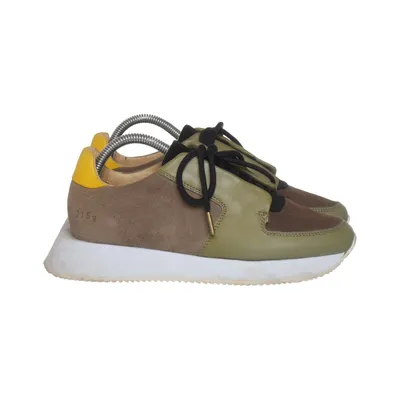 Sneakers (Grön, Brun, Gul) från Gram Skinn