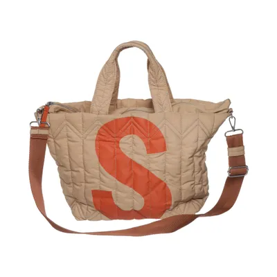 Skuldertaske (Beige, Rød) fra Zara