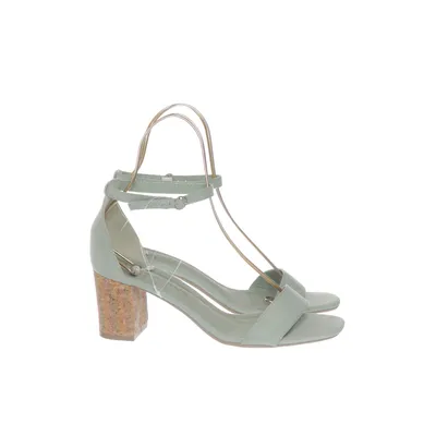 High heel sandals (Turquoise) from Sprox Leather