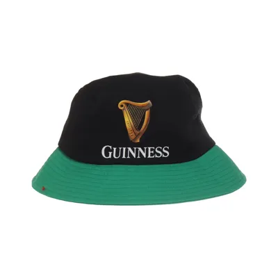 Bucket hat (Zwart, Groen) van Guinness Gerecycled polyester