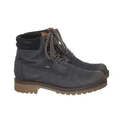 Bottes à lacets (Bleu) de Hush Puppies Cuir