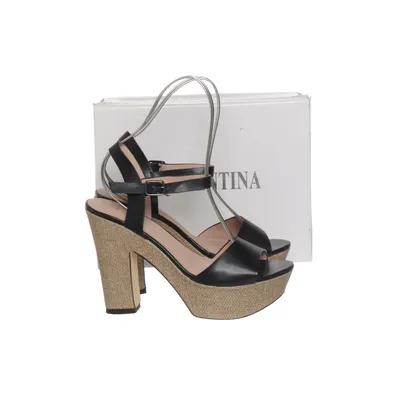 Sandales à talons hauts (Noir, Beige) de Verde