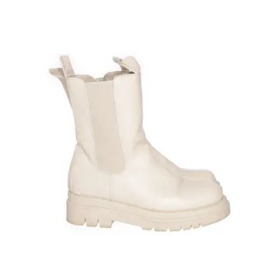 Ankle boots (Beige) from Lucky Shoes