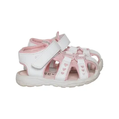 Sandals (White, Pink) from Happy Bee