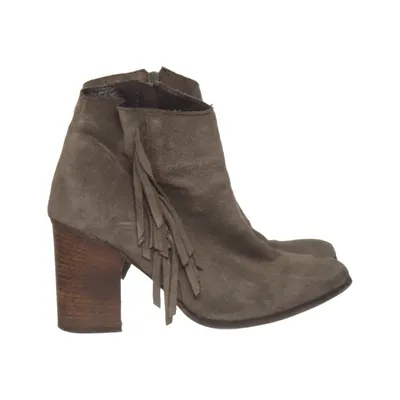 Bottes à talons (Gris) de Kiomi Cuir