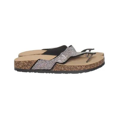 Flip-flops (Black, Silver) from Marquiiz Leather