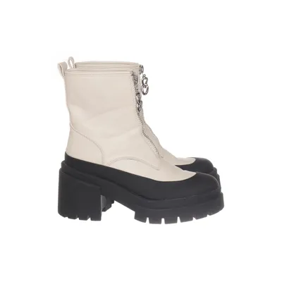 Heeled boots (Beige, Black) from Oxmox