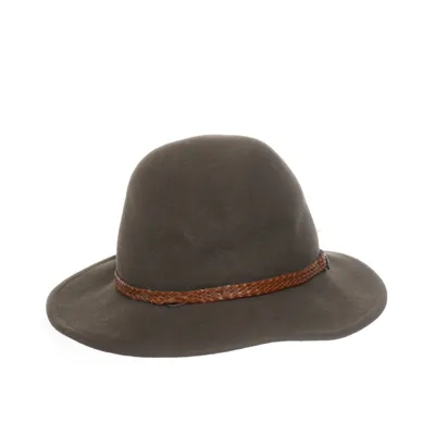 Chapeau en feutre (Marron) Laine