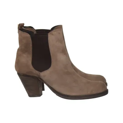 Stövletter (Beige) från Peperoni Denim Skinn