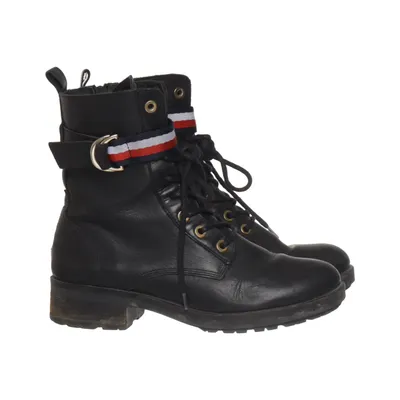 Veterlaarzen (Corporate Ribbon Bikerboot) van Tommy Hilfiger Leer