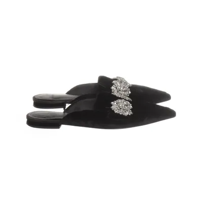 Mules (Black) from Mango