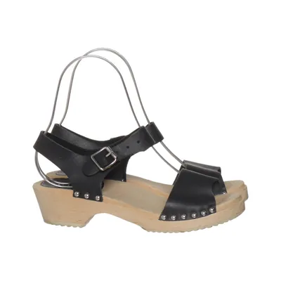 Sabots (Noir) de Swedish Hasbeens Cuir