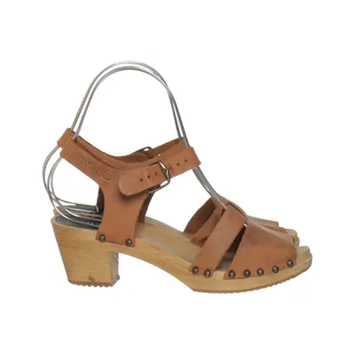 Sabots (Marron) de Swedish Hasbeens Cuir