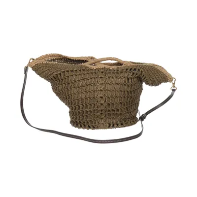 Beach bag (Brown) from Zara Cotton