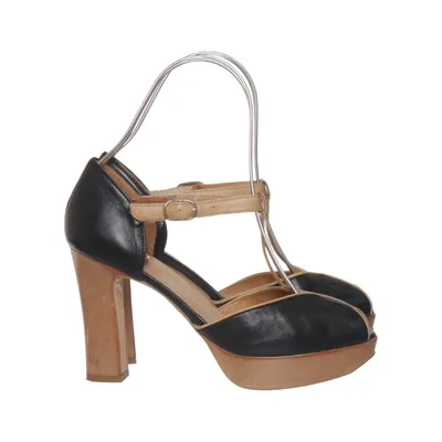Sandales à talons hauts (Noir, Marron) de Wonders Cuir